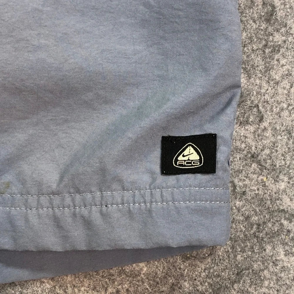 Nike ACG Mens Board Shorts Large (Fits XXL) 5 Inseam Blue Drawstring Mesh Lined